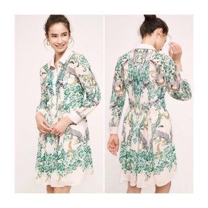 Anthropologie Maeve Ria Leopard Dress